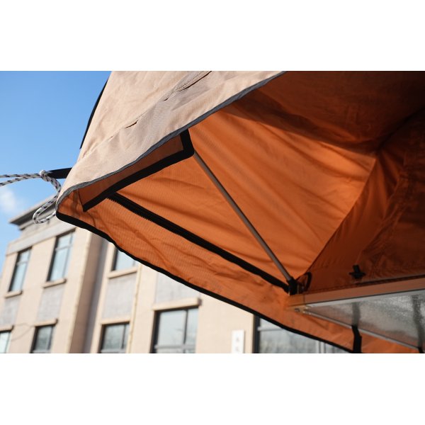 Taktelt softshell 240x160 cm | 10000 mm vanntett, madrass og stige inkludert, Trekkrunner