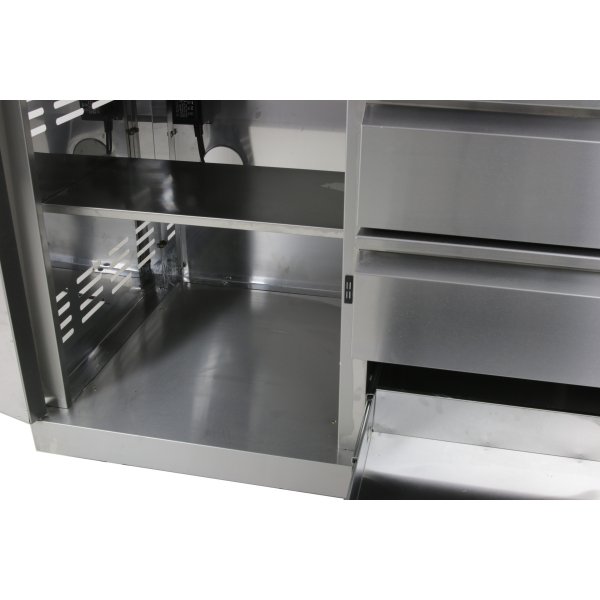 Stor rustfri gassgrill/utekjkken med varmluftsfunksjon | New Orleans