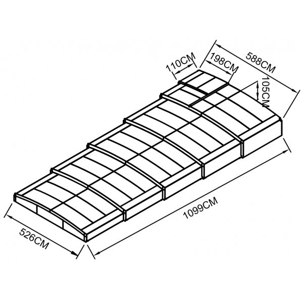 Pooltak 10x5m | ECO Smart Serien | UV-beskyttelse Pooltak 10x5m | ECO Smart Serien | UV-beskyttelse