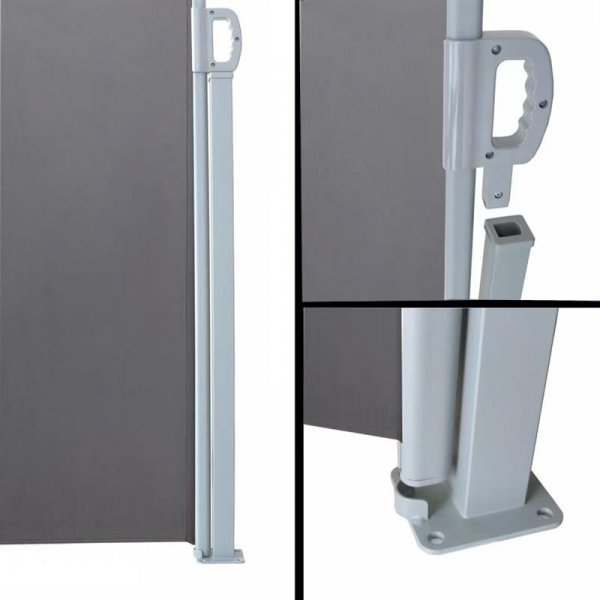 Sidomarkise 3,5x1,8 m | Sol, vind og innsynsskjerming, Metalcraft