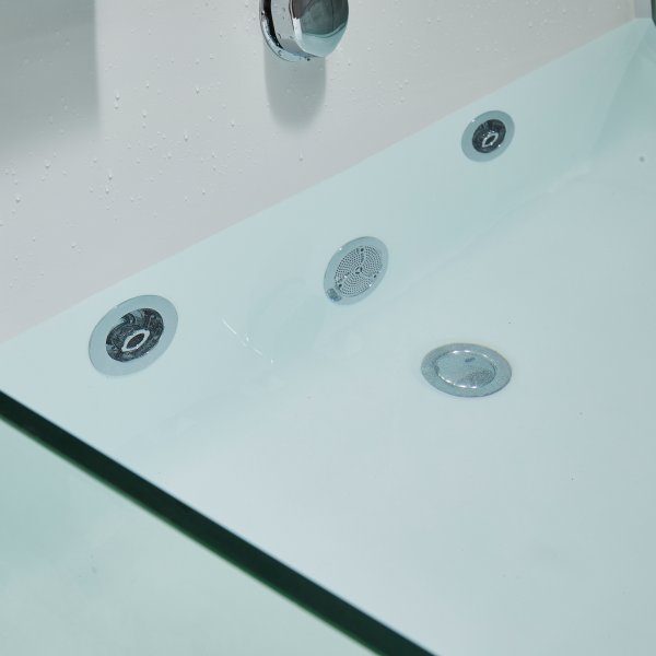 Stort boblebad for to 170x120cm | Med glass og varmer | BK-007V