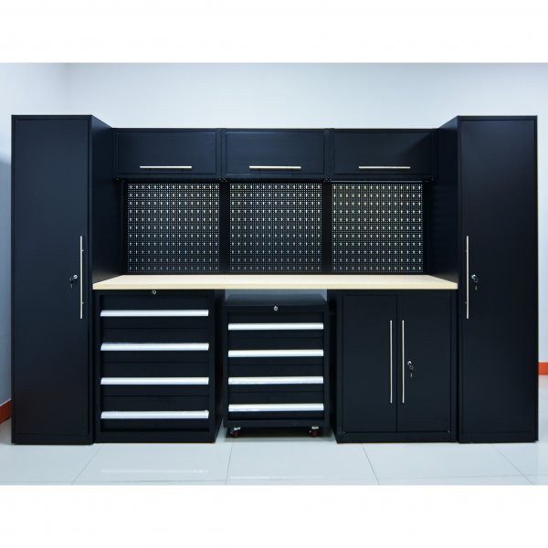 Komplett garasjeinnredning - Svart Komplett garasjeinnredning - Svart