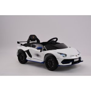 Elektrisk bil for barn Lamborghini | 12V, 2x390 motorer, 4,5Ah, hvit