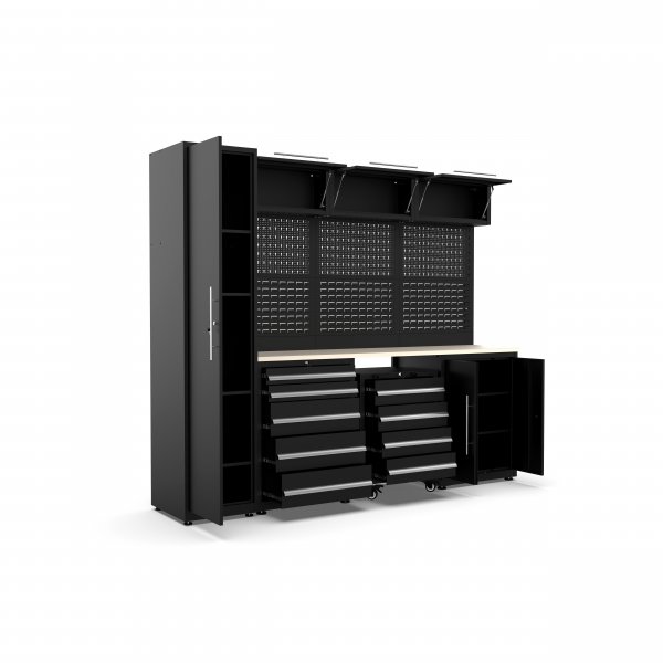 Komplett garasjeinnredning - Svart Komplett garasjeinnredning - Svart