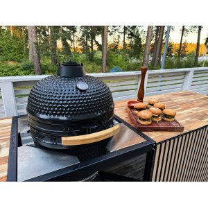 Kamado-grill | Keramisk grill BBQ | �45 cm | Svart