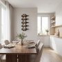 Vegghengt vinhylle i svart | Elegant vinstativ for 5 flasker | Plassbesparende vinoppbevaring