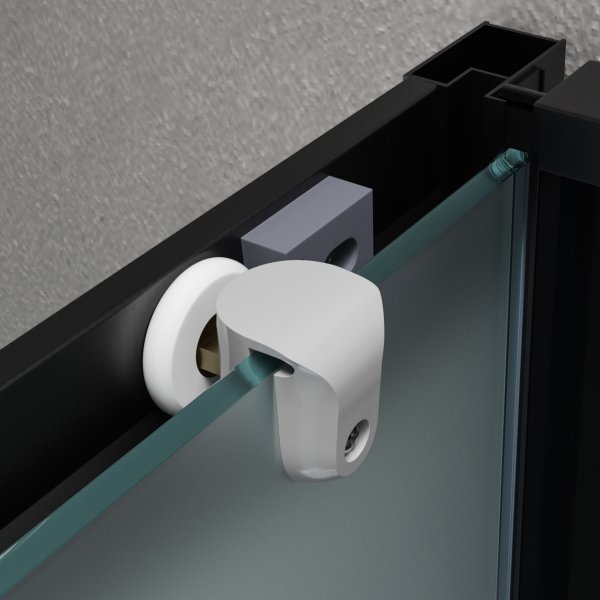 Komplett dusjkabinett med regndusj | Svart Komplett dusjkabinett med regndusj | Svart