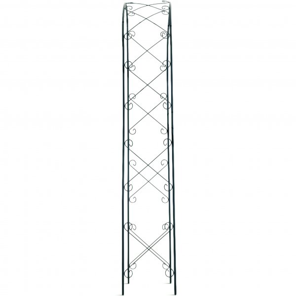 Rosebue med vakker dekor | Pulverlakkert metall | Grønn Rosebue med vakker dekor | Pulverlakkert metall | Grønn