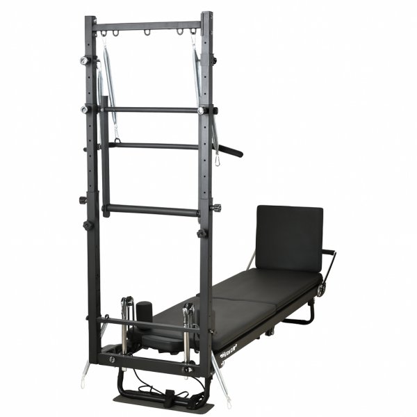 Pilates reformer med half trapeze | Kompakt pilatesmaskin for hjem, studio og rehab