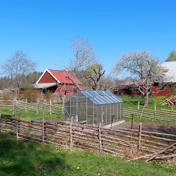 Drivhus 12,4m | Hy dyrkingshyde | 6mm kanal plast