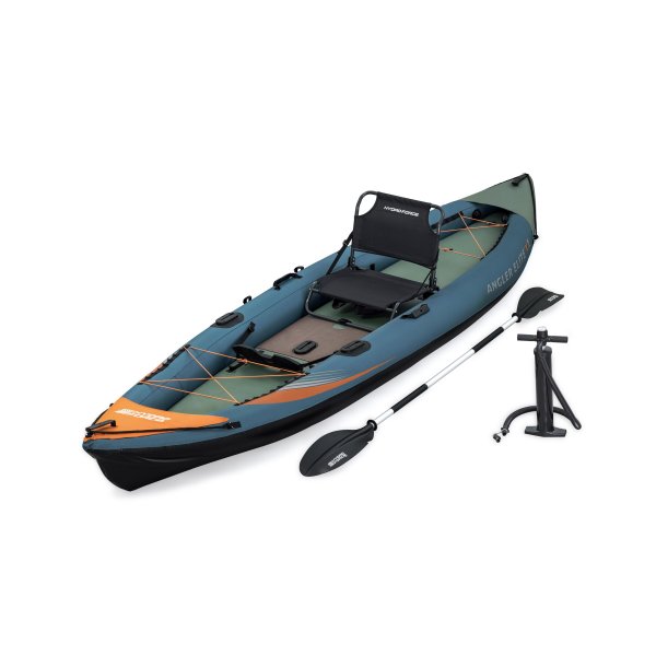Fiskekajakk HydroForce Angler Elite 380x99 cm | Fish ruler, ripstop, komplett sett, Bestway 65197 Fiskekajakk HydroForce Angler Elite 380x99 cm | Fish ruler, ripstop, komplett sett, Bestway 65197