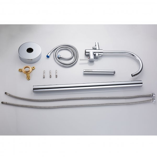 Frittstående badekarsbatteri - gulvmodell FD-2207 Frittstående badekarsbatteri - gulvmodell FD-2207