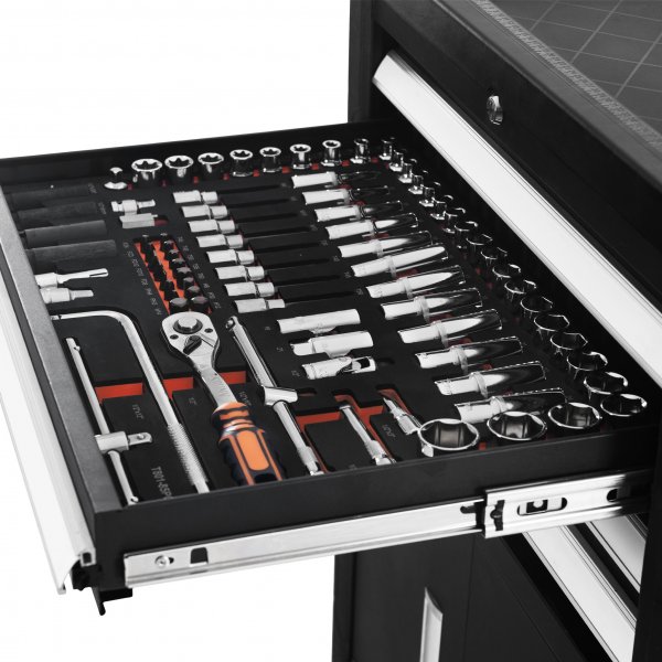 Mont�rsvogn med fire skuffer og underskap