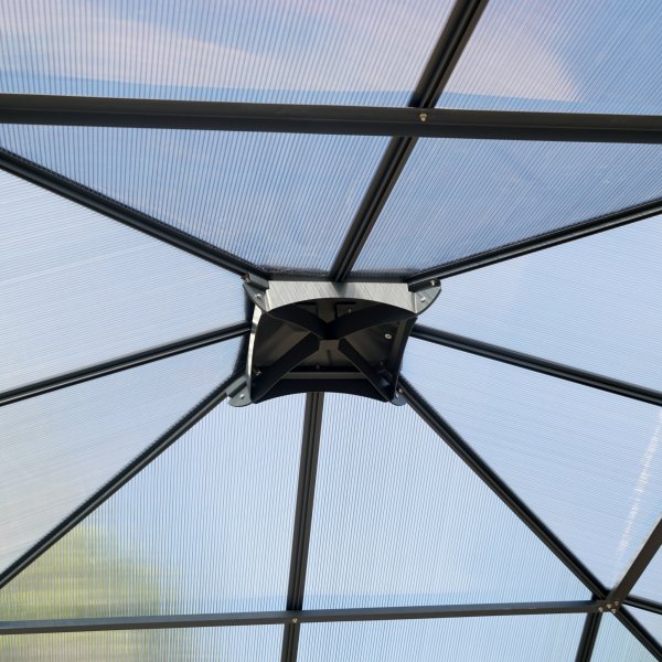 Premium paviljong 3x3m med tak i kanalplast Premium paviljong 3x3m med tak i kanalplast