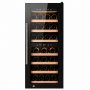 Vinkj�ler for 38 flasker | 110 liter | Dobbel temperatursone med glassd�r & touchkontroll