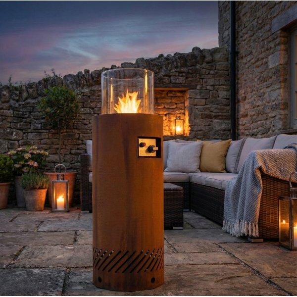 Gasdrevet eldsted i cortenst�l | For utemilj� | Fredrika