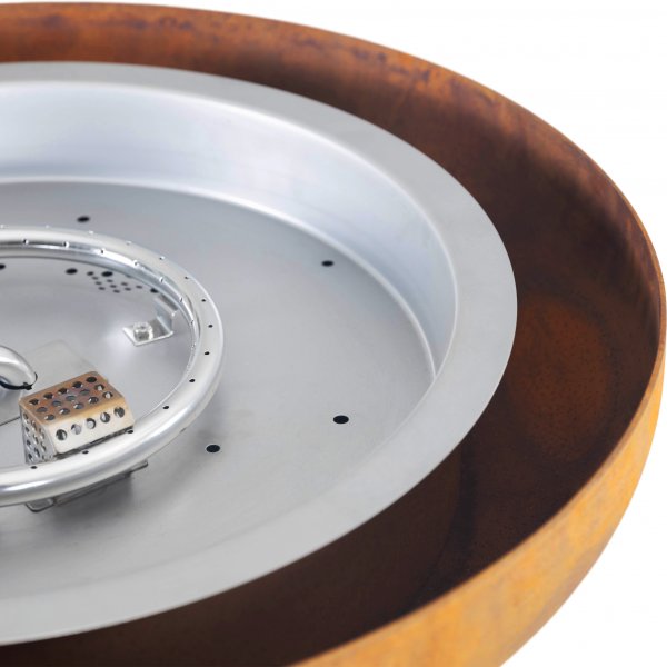 Gassdrevet bålpanne i cortenstål | For utendørs miljø | Dorotea Gassdrevet bålpanne i cortenstål | For utendørs miljø | Dorotea