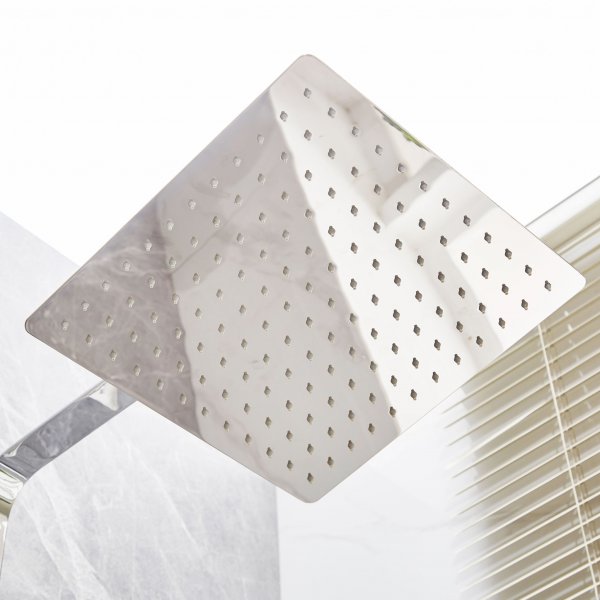 Takdusjsett med badekarbatteri | Spray ekstra høyt - Krom Takdusjsett med badekarbatteri | Spray ekstra høyt - Krom