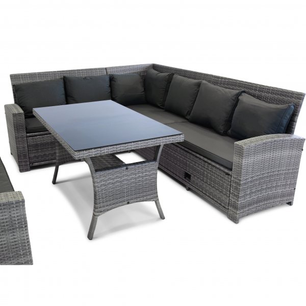 Sofagruppe utembler | Innebygd oppbevaring | Gr kunstrotting | Sanns