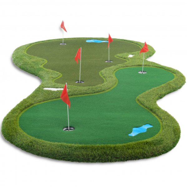 Golf Mat Pro | Doble greener og vannhinder | 4x2m Golf Mat Pro | Doble greener og vannhinder | 4x2m