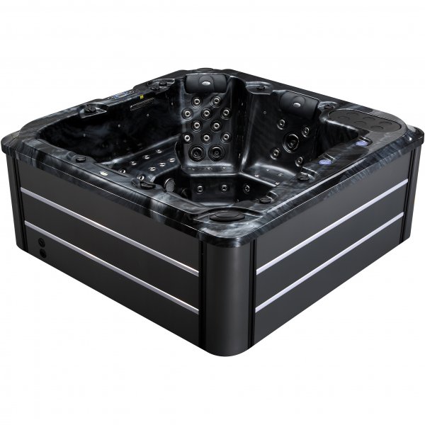 Spabad - Vivid Dreams WiFi - 5-6 personer | Svart utgave | Lyfco