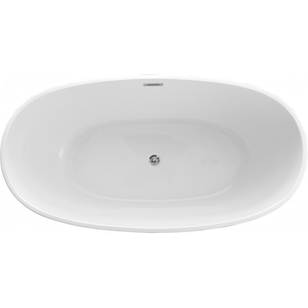 Frittst�ende badekar i hvit akryl 140 cm | Elektra