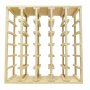 Modul�r Rutnette Vinreol i Tre | Effektiv Lagring for 24 Flasker | 60x60x30 cm