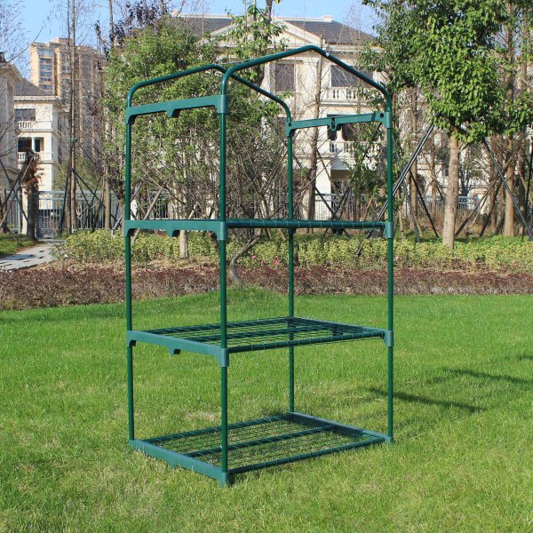 Minidrivhus 0,3m² | Stålramme med plastdeksel Minidrivhus 0,3m² | Stålramme med plastdeksel