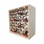 Vinhylle i tre 60x60x30 cm | 25 flasker | Diamantformede hyller | Naturlig furu