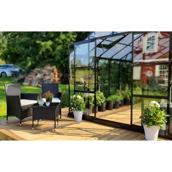Drivhus 12,7m� | 5 �rs stormgaranti | 4 mm sikkerhetsglass