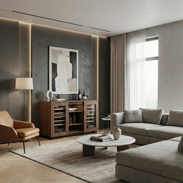 Vinskap Twin | Doble vinskap, 2 temperatursoner | 24 flasker | Mørkt tre Vinskap Twin | Doble vinskap, 2 temperatursoner | 24 flasker | Mørkt tre