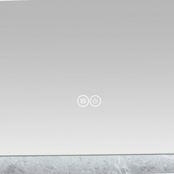 Baderomsspeil | LED-belysning | Antidugg og berøringskontroll | Rektangulær Baderomsspeil | LED-belysning | Antidugg og berøringskontroll | Rektangulær