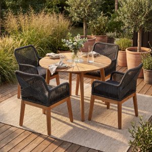 Matgruppe for utend�rs bruk | 4 sitteplasser | Akasietre | Lyfco Florida