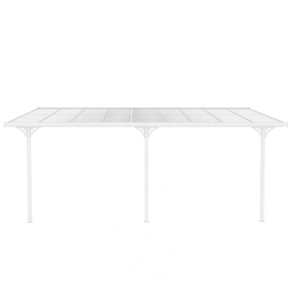 Balkongtak 6,17x3 m | Kanalplast / Aluminium| Premium modell | Hvit Balkongtak 6,17x3 m | Kanalplast / Aluminium| Premium modell | Hvit