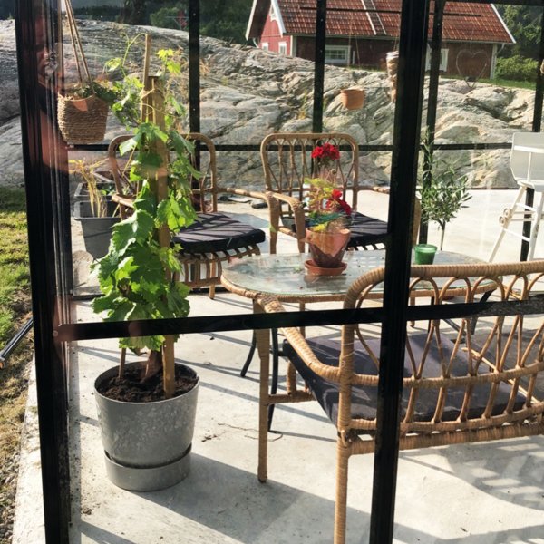 Drivhus i glass 19m� | 5 �rs stormgaranti | 4 mm sikkerhetsglass