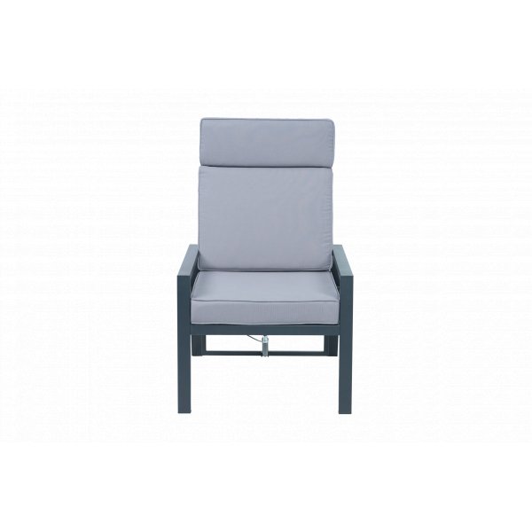 Loungesett i aluminium med recliner | Sofa | 2 stoler | Bord | Apelviken Loungesett i aluminium med recliner | Sofa | 2 stoler | Bord | Apelviken