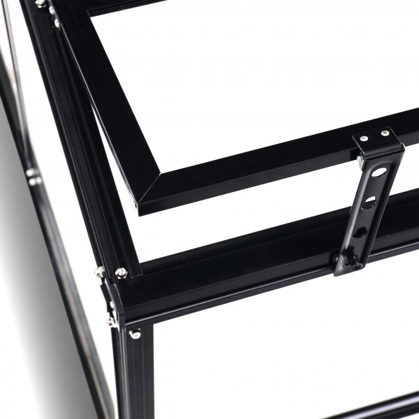 Minidrivhus | To dører | 4mm sikkerhetsglass | Svart Minidrivhus | To dører | 4mm sikkerhetsglass | Svart