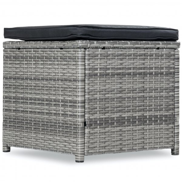 Utendørs spisegruppe | 10 sitteplasser | Grå | Kunstrotting Utendørs spisegruppe | 10 sitteplasser | Grå | Kunstrotting