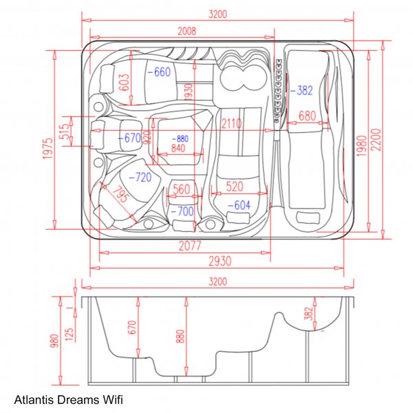 Spabad Atlantis Dreams WiFi - 6 personer | Lyfco Spabad Atlantis Dreams WiFi - 6 personer | Lyfco