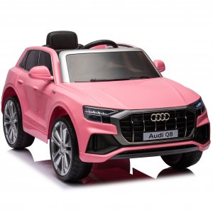 Elbil for barn Audi Q8 2x35W 12V7Ah | Rosa Elbil for barn Audi Q8 2x35W 12V7Ah | Rosa