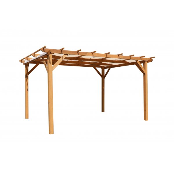 Pergola i tre | 4 � 3 m | M�rkebrun furu