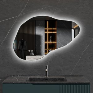 LED speil 100x65 cm | Anti-t�ke | Justerbar belysning | Lyfco