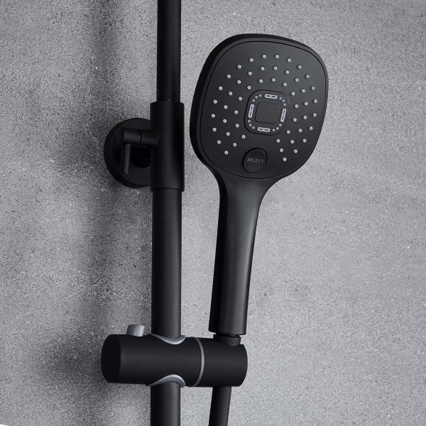 Takdusjsett med LED-display | Svart Takdusjsett med LED-display | Svart