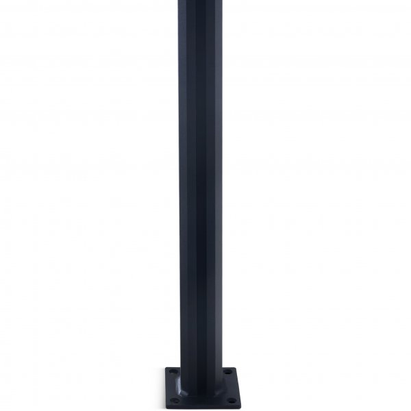 Endestolpe for glassrekkverk | Svart Endestolpe for glassrekkverk | Svart