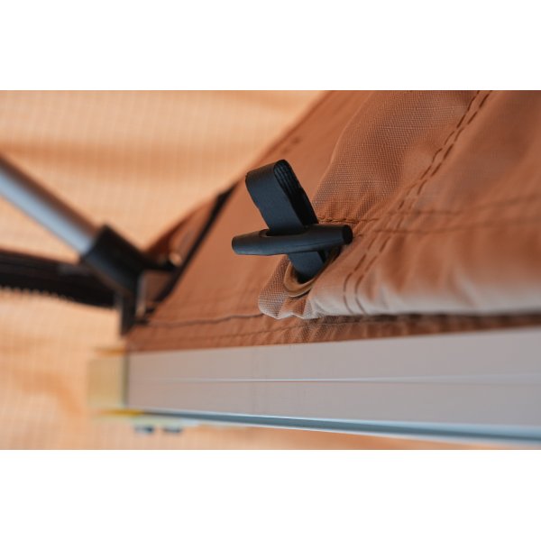 Taktelt softshell 240x160 cm | 10000 mm vanntett, madrass og stige inkludert, Trekkrunner