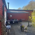 Kundebilde Skyveveranda med tak på 12m² | Skyvbart tak | Kanalplast/Aluminium