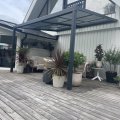 Kundebilde Skyveveranda med tak på 12m² | Skyvbart tak | Kanalplast/Aluminium