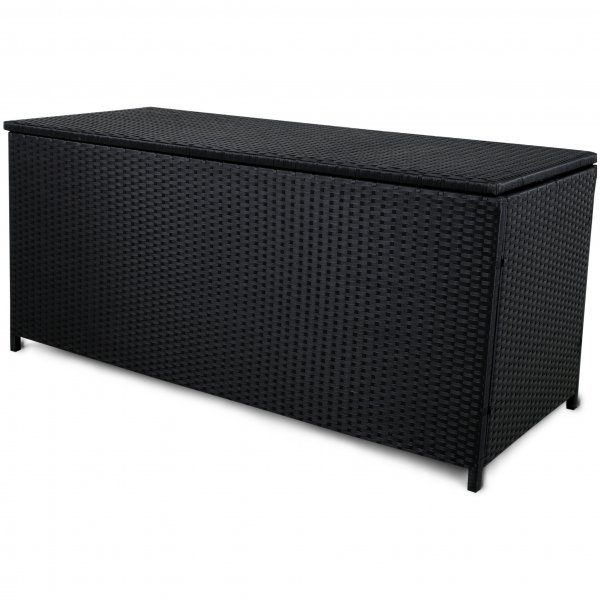 Putekasse i kunstrotting til utemøbler - Svart Putekasse i kunstrotting til utemøbler - Svart