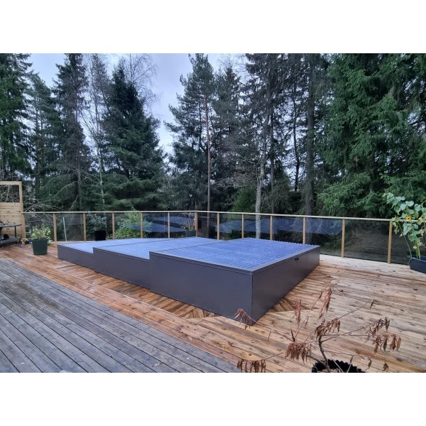 Glasrekkverk / gjerde i klarglass | Flerpakning