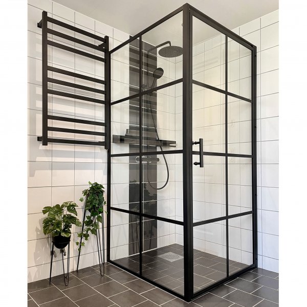 Elektrisk håndklestang 60x102,5x12cm | SC05 | Svart Elektrisk håndklestang 60x102,5x12cm | SC05 | Svart